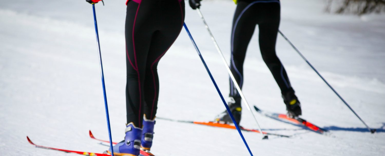cross-country skiing and snowshoeing
